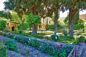 Alhambra's Gardens: Generalife, Partal, Alcazaba, & Carlos V - Generalife Gardens: Royal Orchards and the Paths Between Flowers