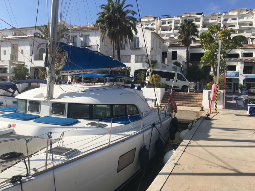 Costa Tropical: Luxury Catamaran Trip with Lunch - Onboard Comfort on a Lagoon 380 (Small Group, Big Space)