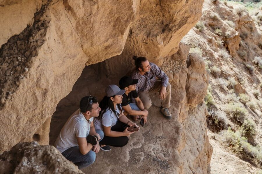 Granada: End of the World Viewpoints 4x4 Tour in the Geopark - Marchal Gullies Natural Monument: geology with posture