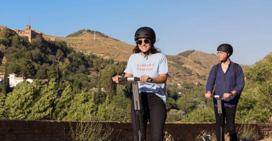 Granada: Historical City Center Guided Segway Tour - Cruise through the green areas near Alhambra