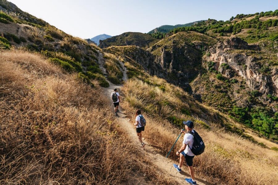 Granada: Los Cahorros de Monachil Canyon Hiking Tour - Meeting Point at Plaza del Profesor Fontbote: easy start, quick momentum