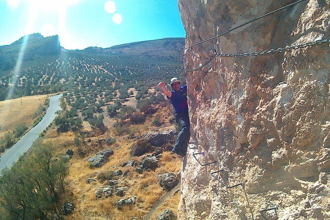 Vía Ferrata in Granada - Moclín - The route you’ll tackle: bridges, monkey pass, and a zip line