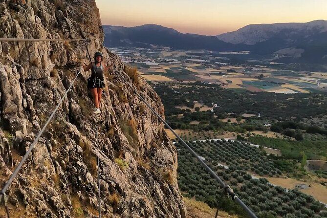 Via Ferrata John Hogbin with Photos - The Big Ticket Obstacles: 10-Meter Hanging Staircase and 8-Meter Abseil